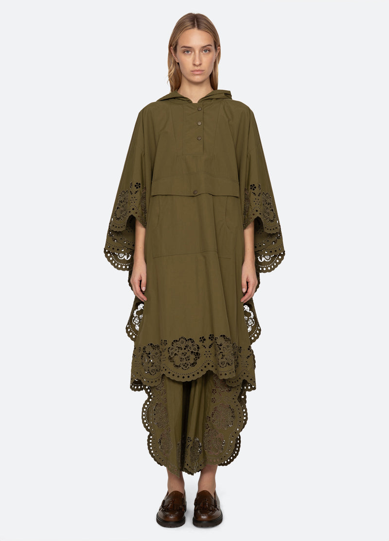 olive-vittoria anorak-front view - 6