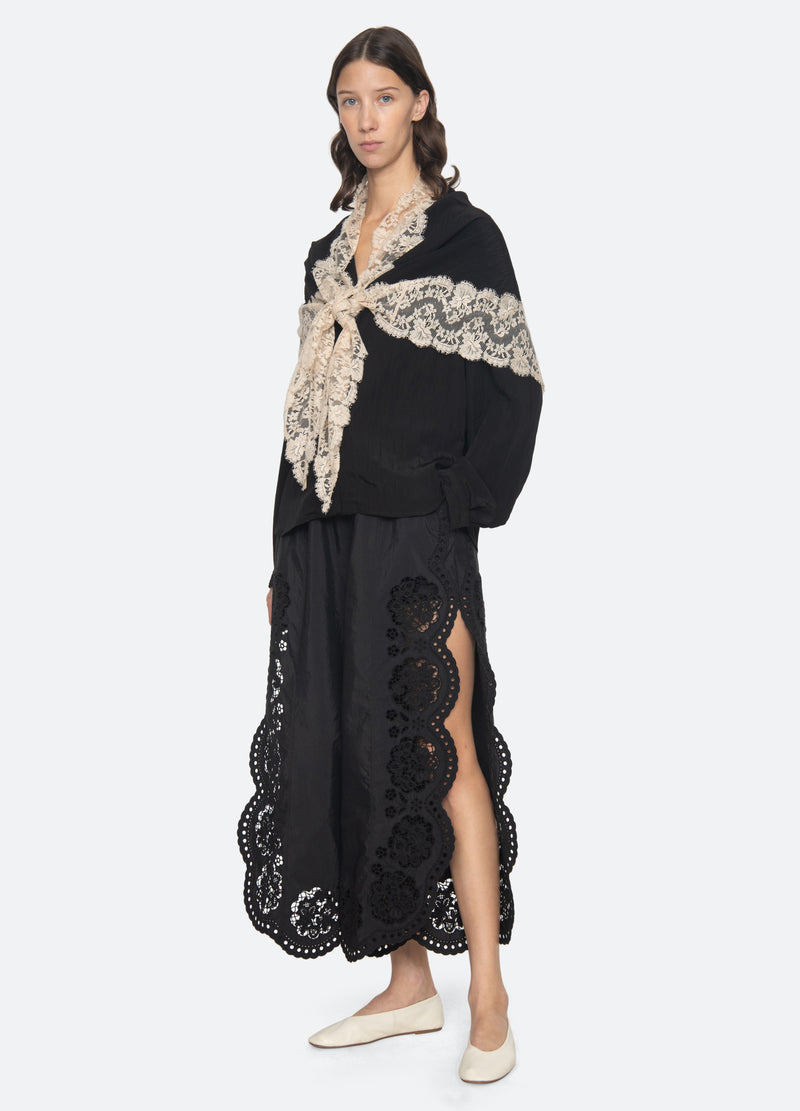 black-vittoria pants-full body view - 8