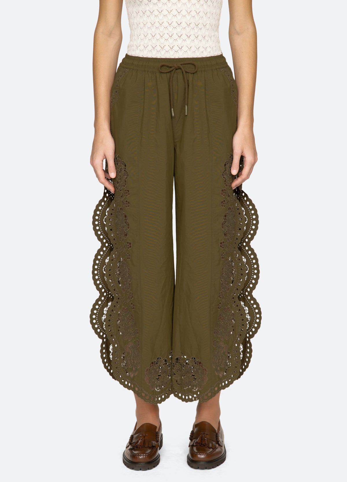 olive-vittoria pants-back view - 10