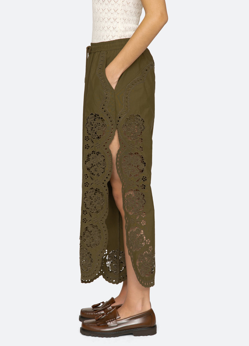 olive-vittoria pants-side view - 12