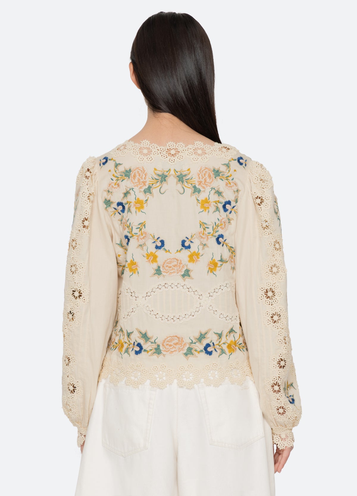 cream-adonna l/s top-back view - 3