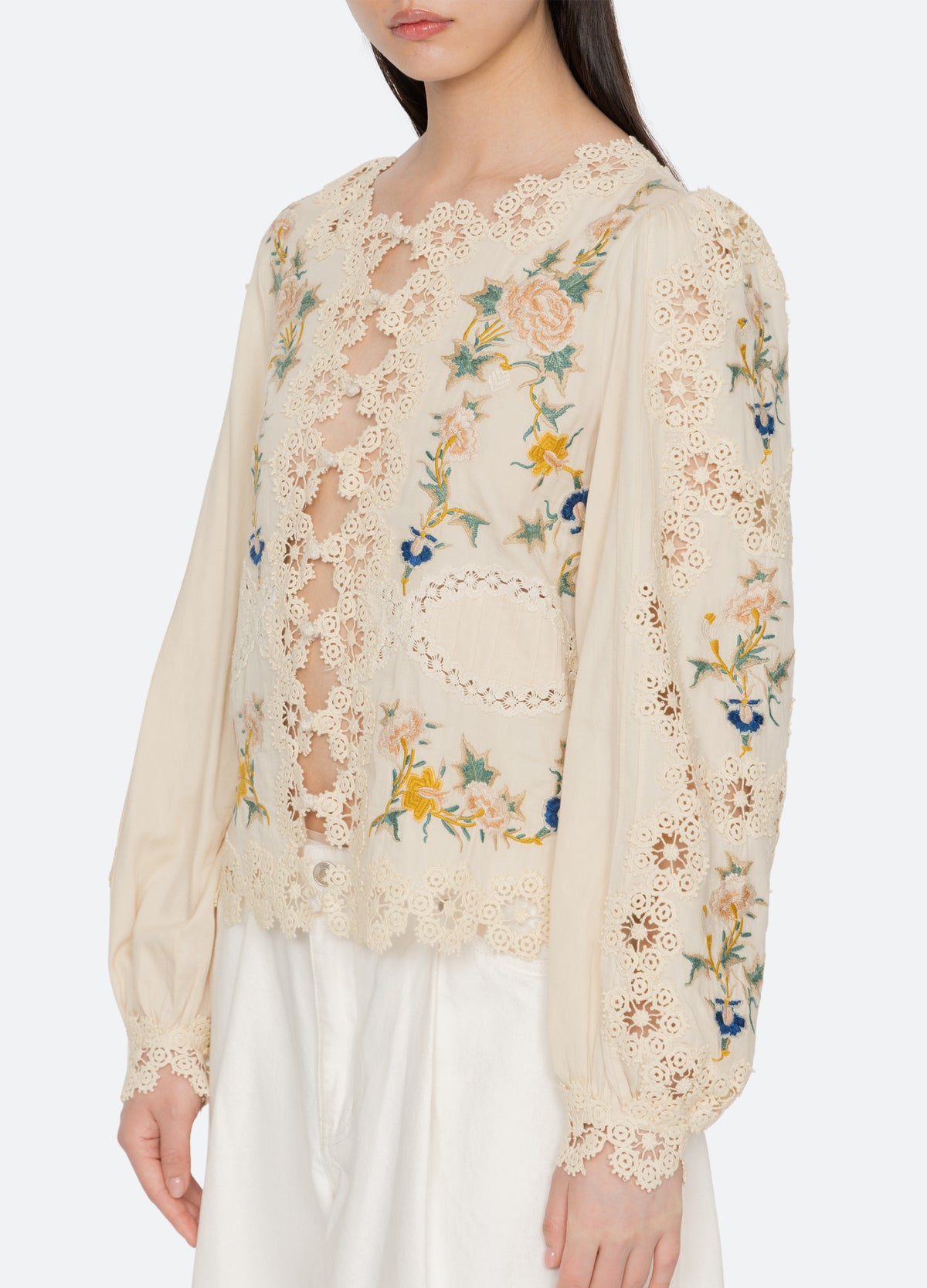 cream-adonna l/s top-detail view - 7