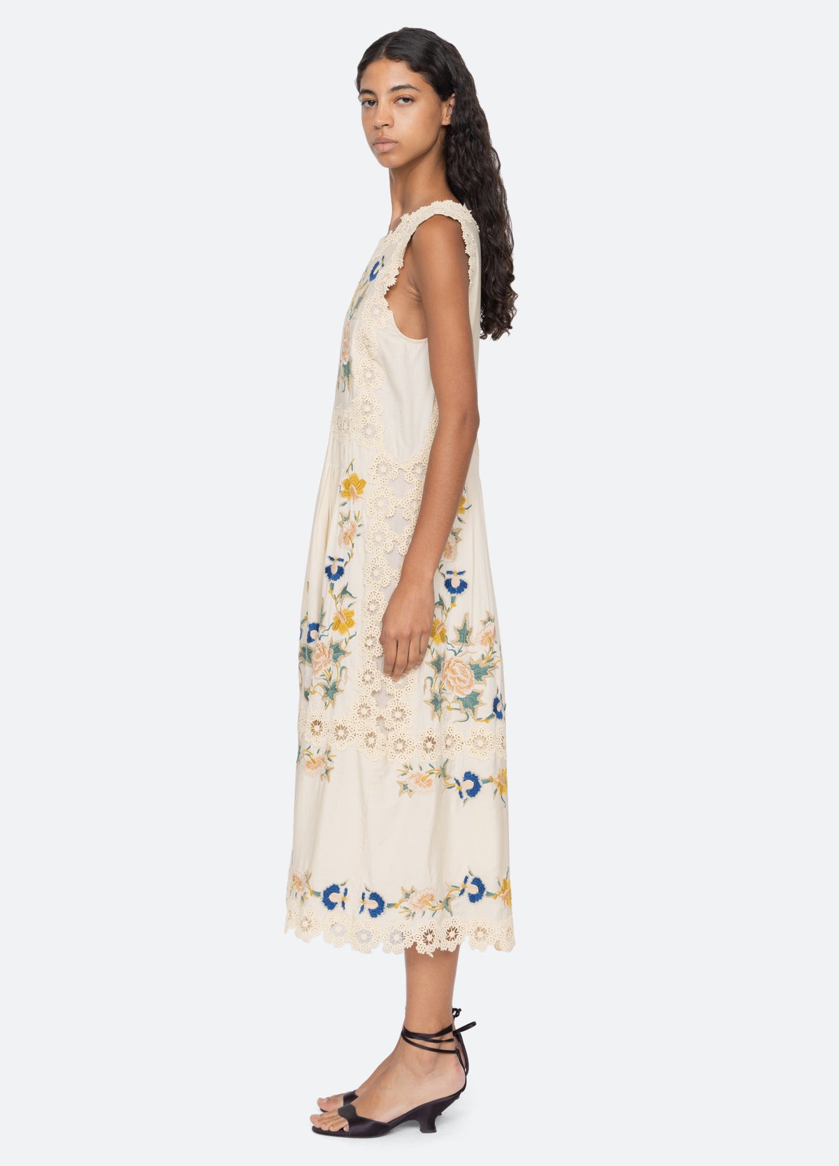 cream-adonna dress-side view - 4