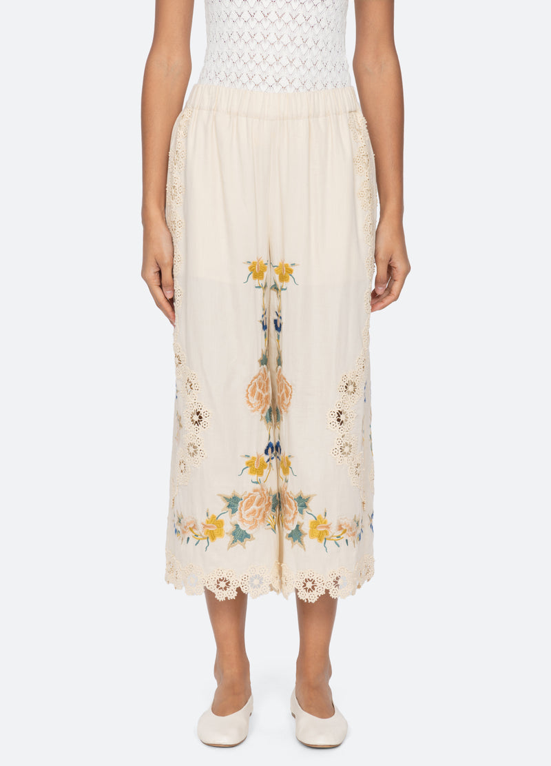 cream-adonna pants-front view - 4
