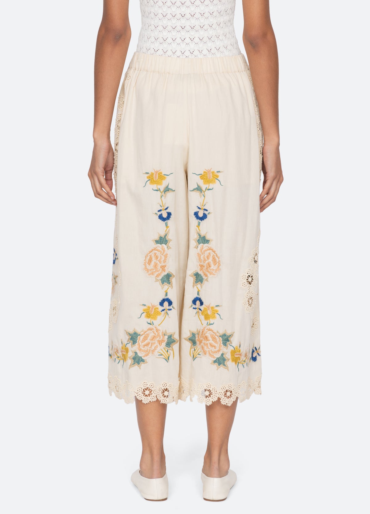 cream-adonna pants-back view - 5