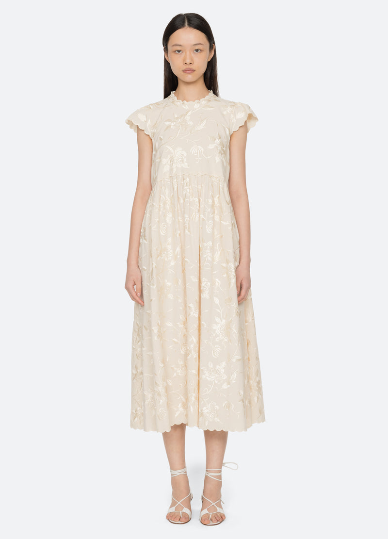 cream-alina dress-front view 2 - 5