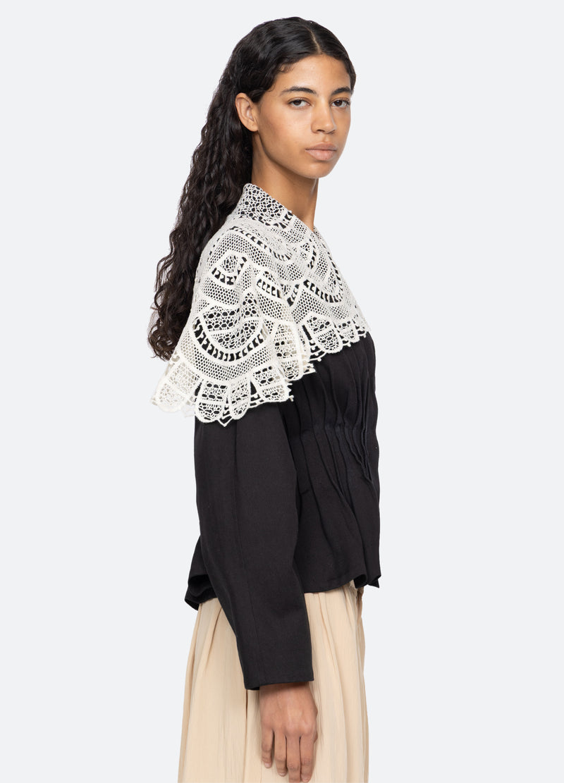 black-alina jacket-side view - 5