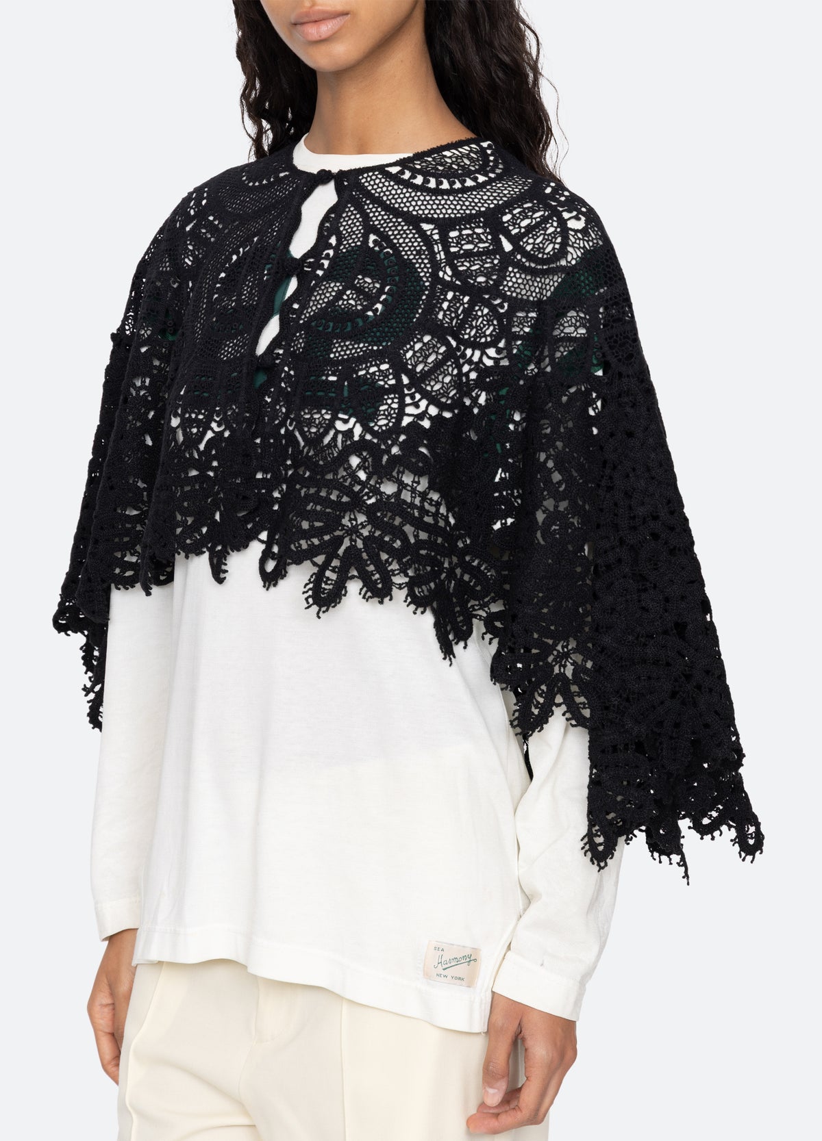 black-alina cape-detail view - 13