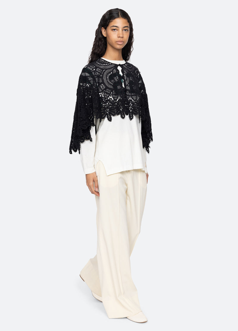black-alina cape-full body view - 14