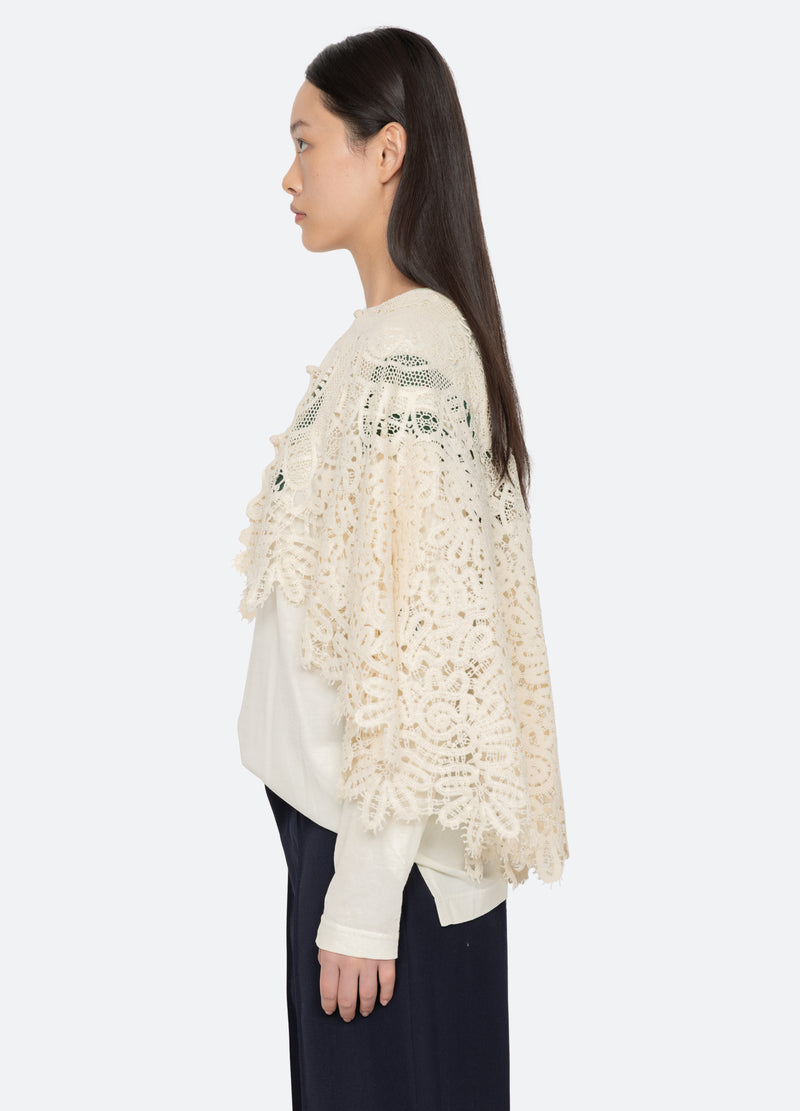cream-alina cape-side view - 4