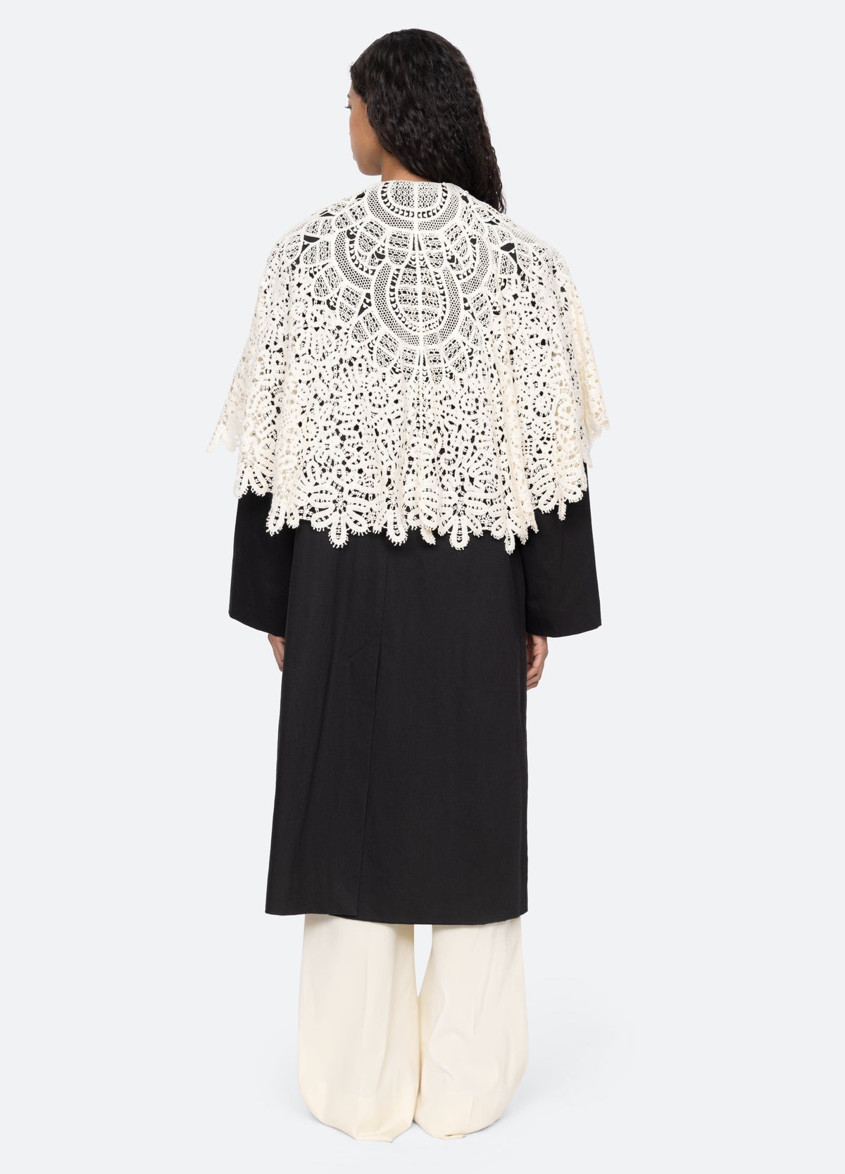 black-alina coat-back view - 3