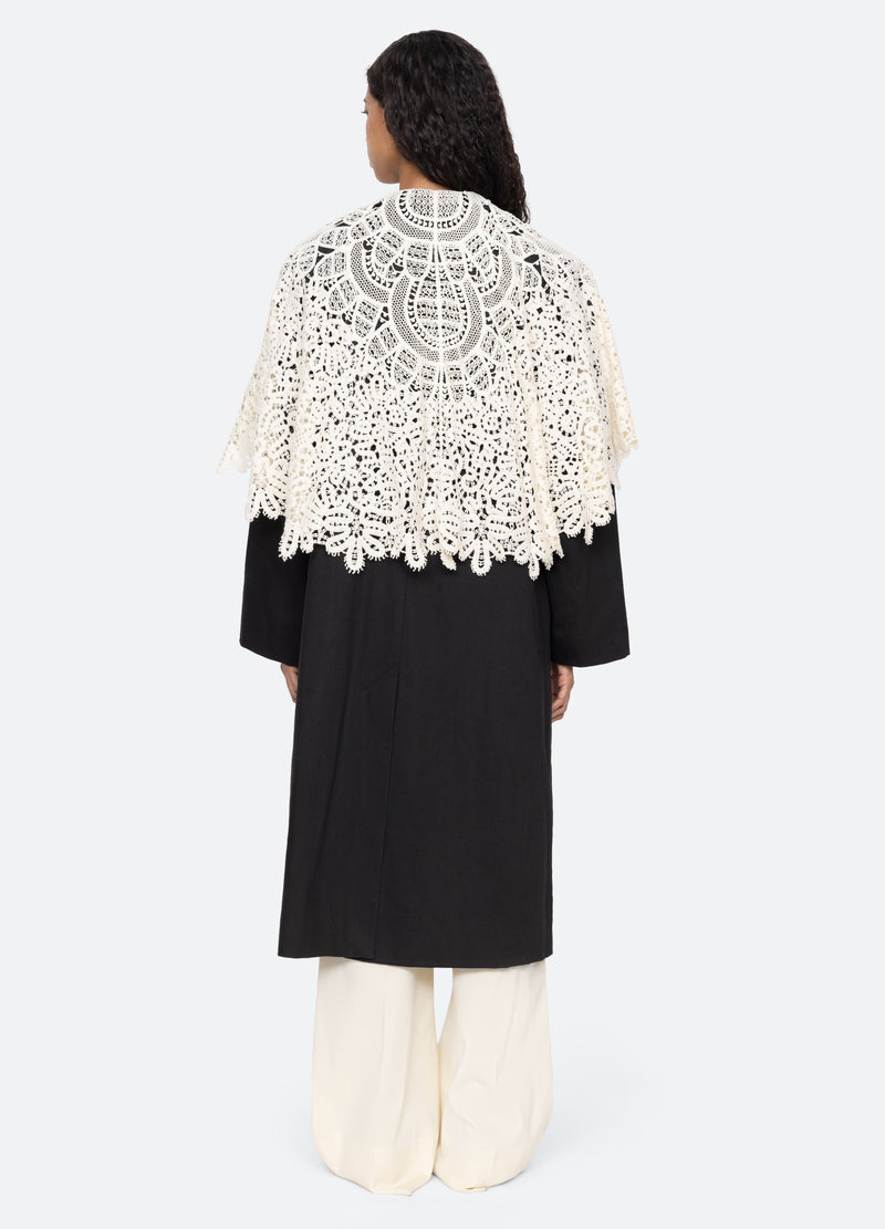 black-alina coat-back view - 3