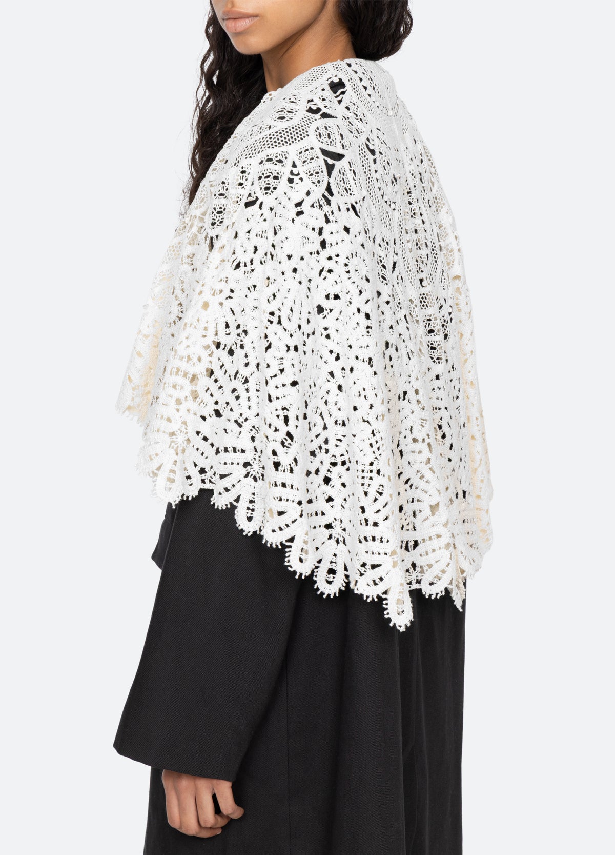 black-alina coat-detail view - 7