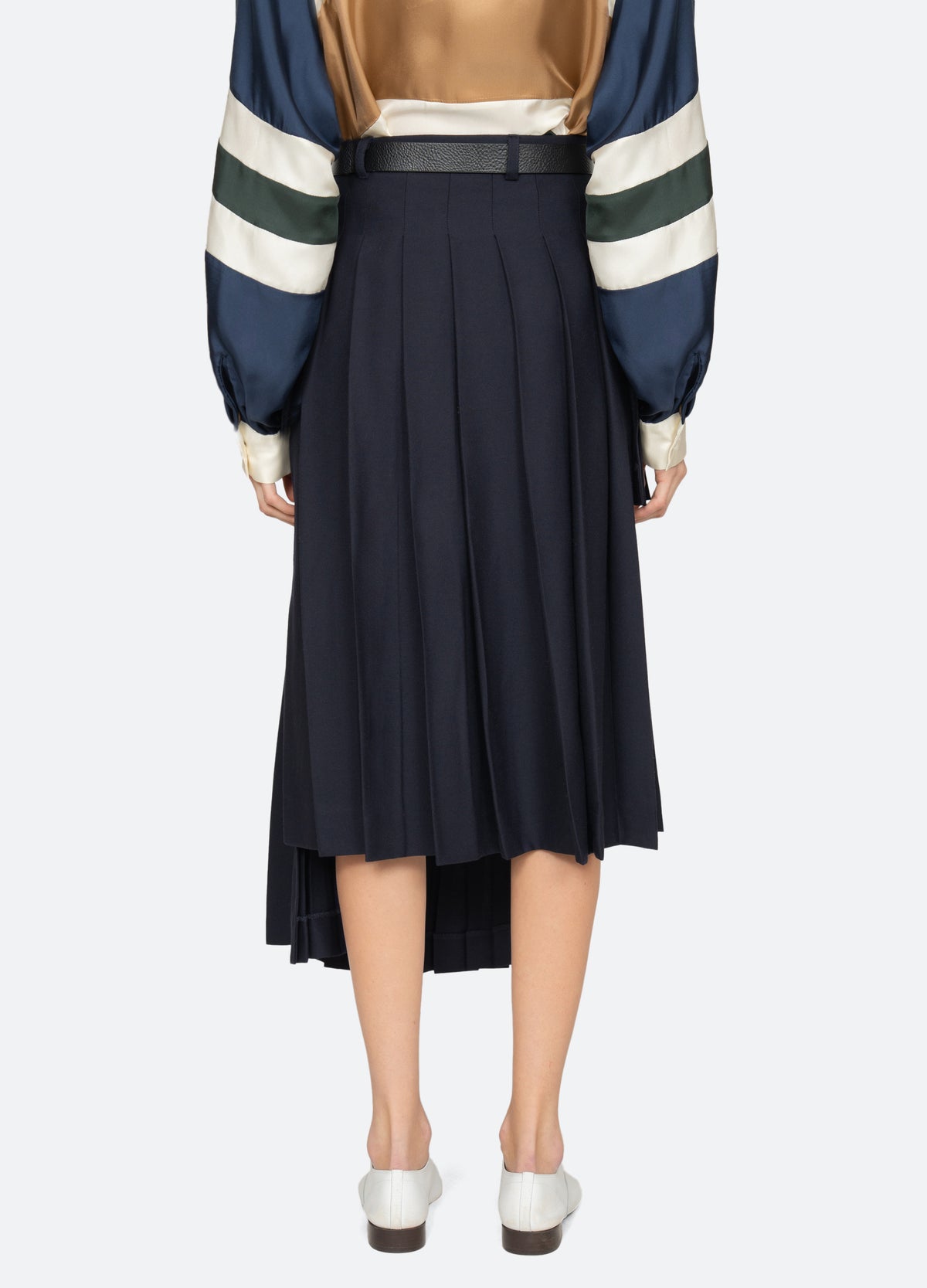 navy-taliyah skirt-back view - 3