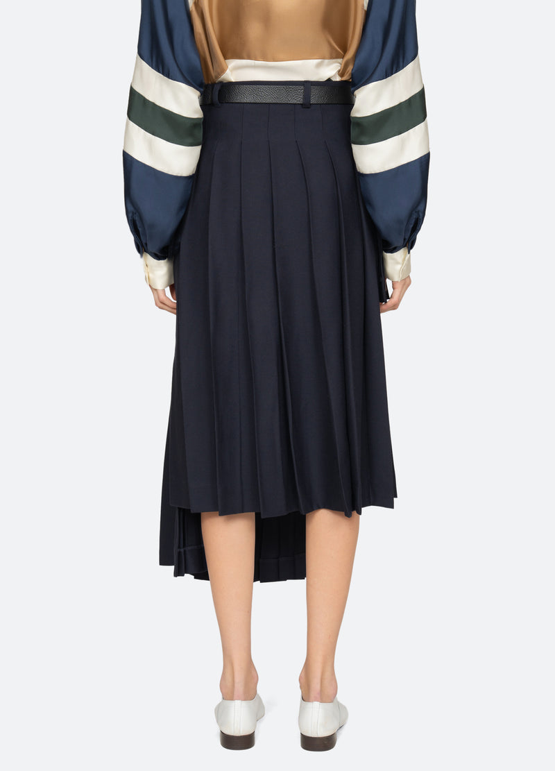 navy-taliyah skirt-back view - 3