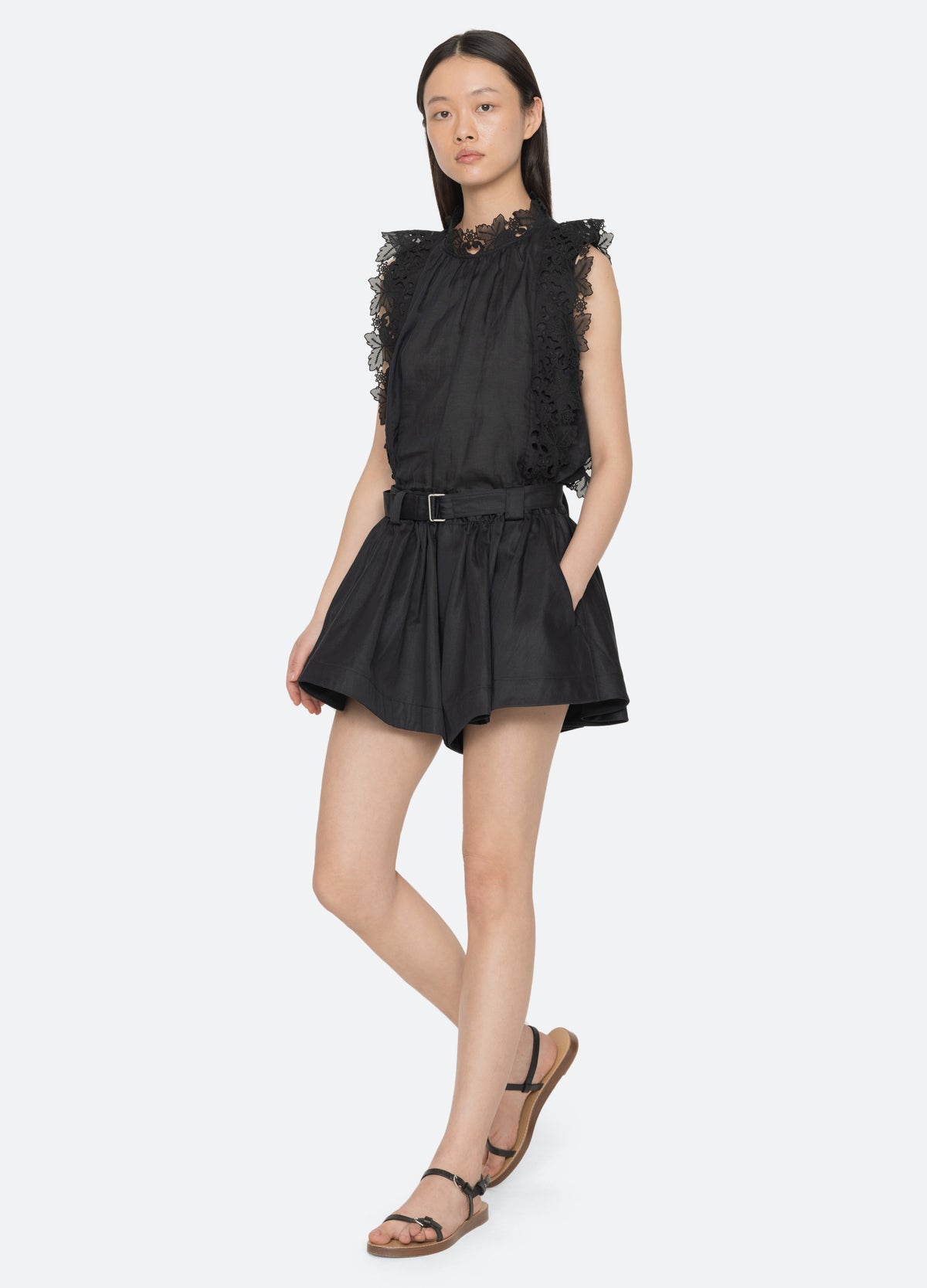 black-angelina short-full body view - 9
