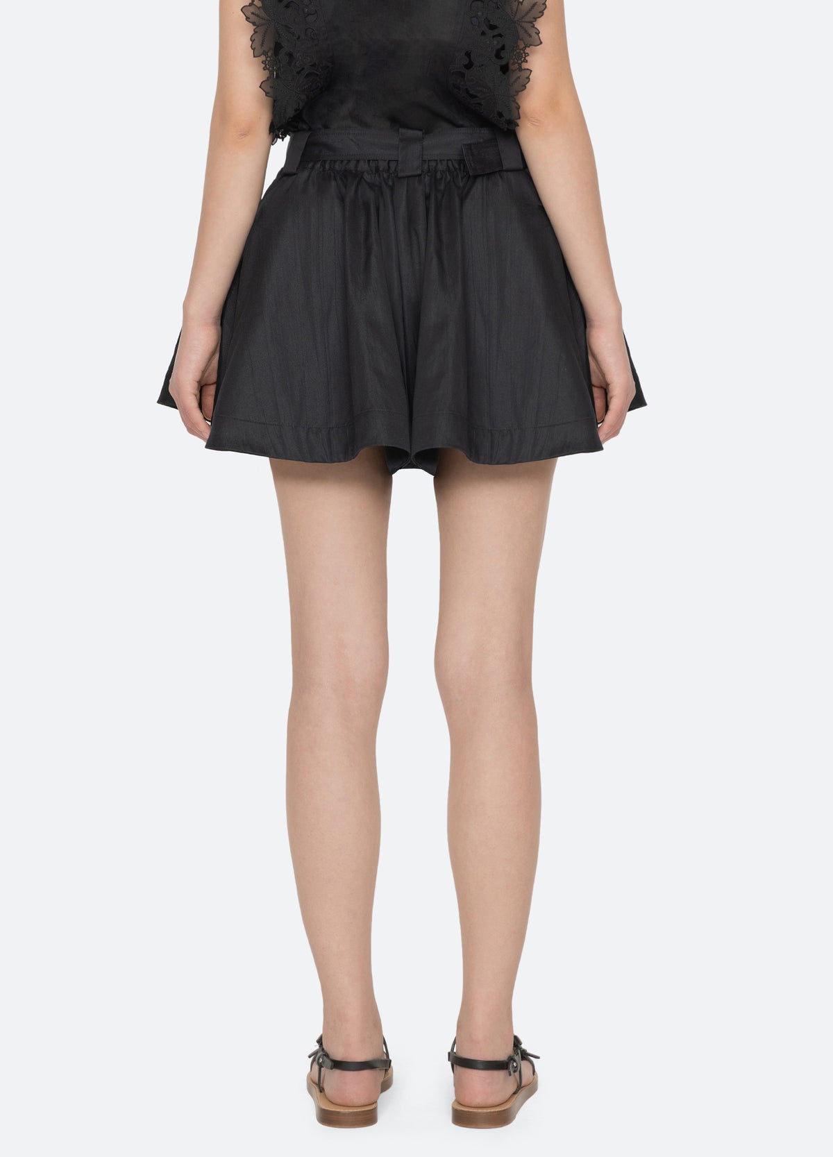 black-angelina short-back view - 10