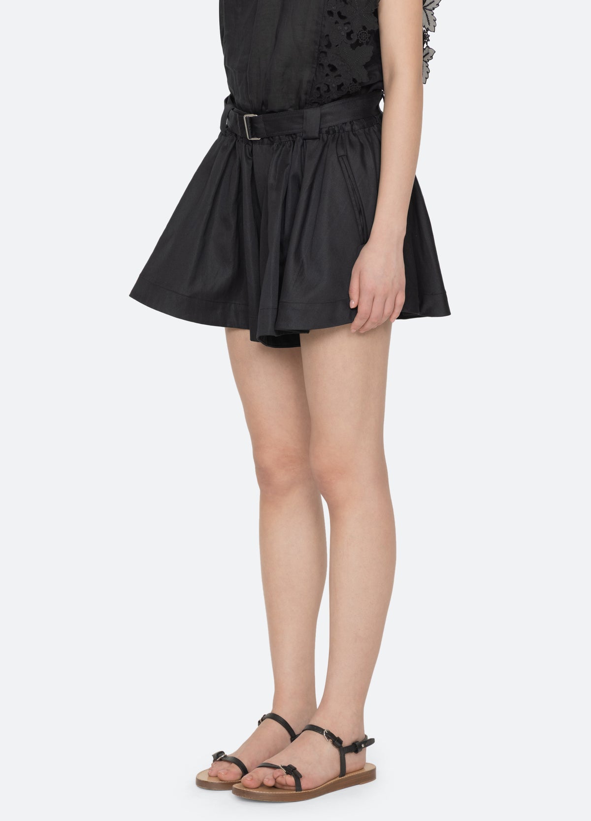 black-angelina short-three quarter view - 12