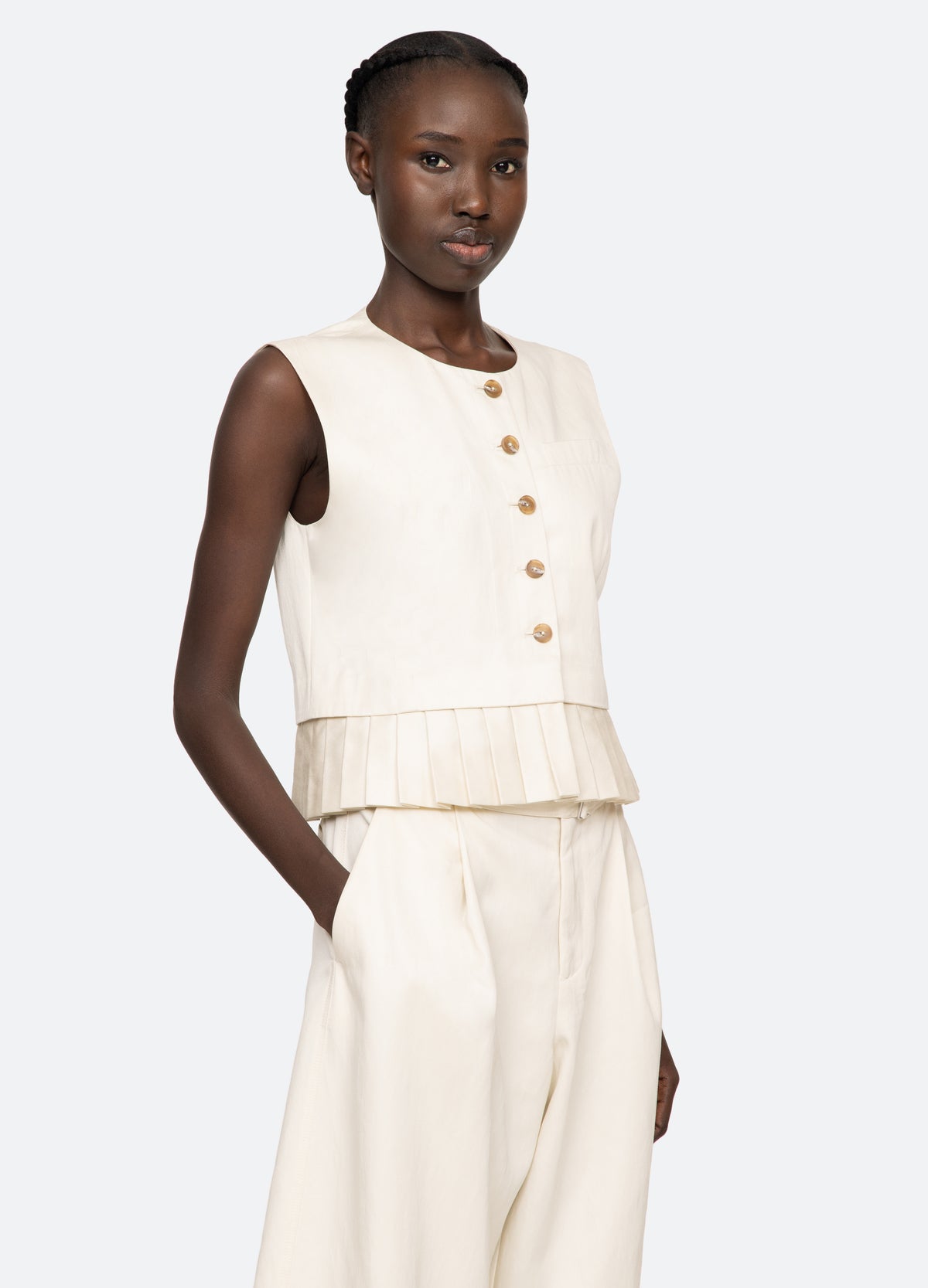 bone-angelina vest-three quarter view - 5