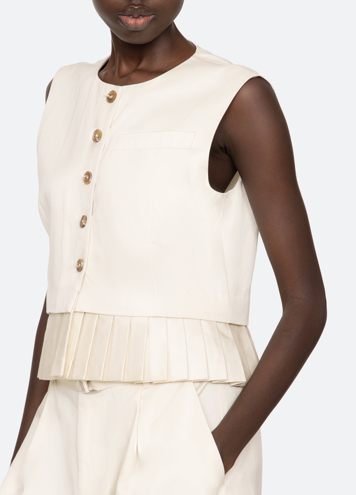 bone-angelina vest-detail view - 7