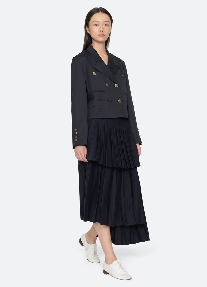 navy-taliyah blazer-full body view - 6
