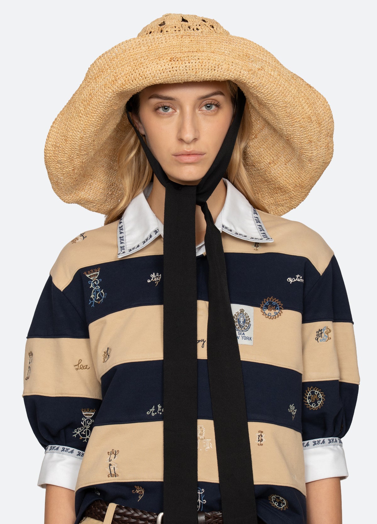 natural-blanche hat-front view 2 - 3