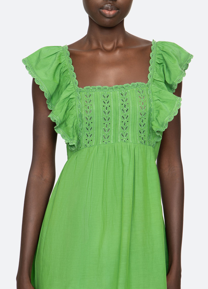 green-eliza dress-detail view - 6