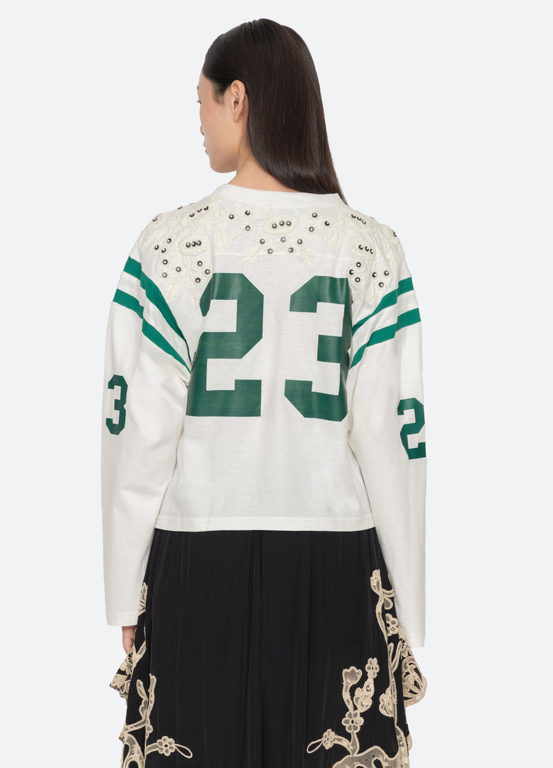 cream-georgie l/s tee-back view - 4