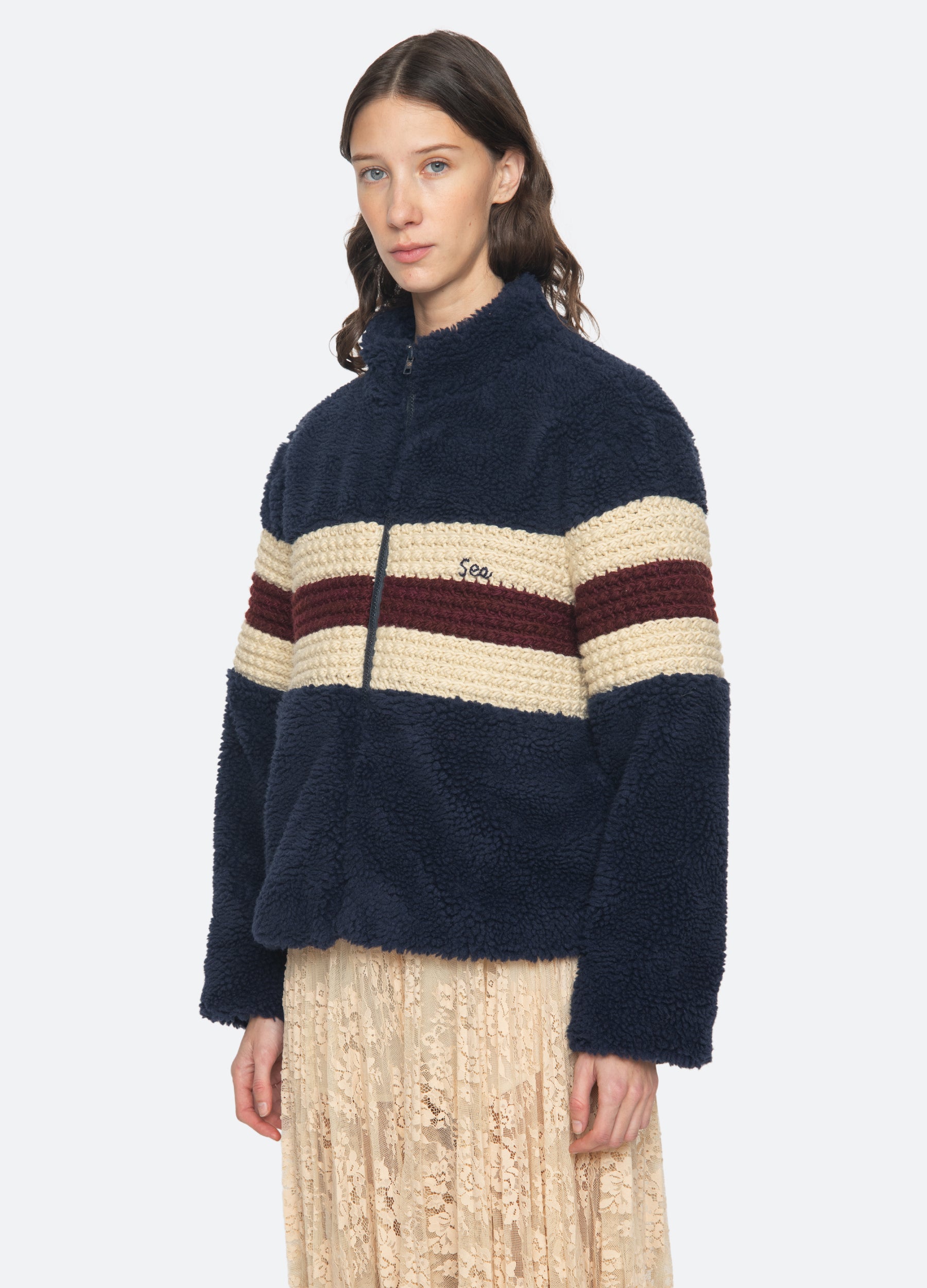 Georgie Fleece Jacket – Sea, New York
