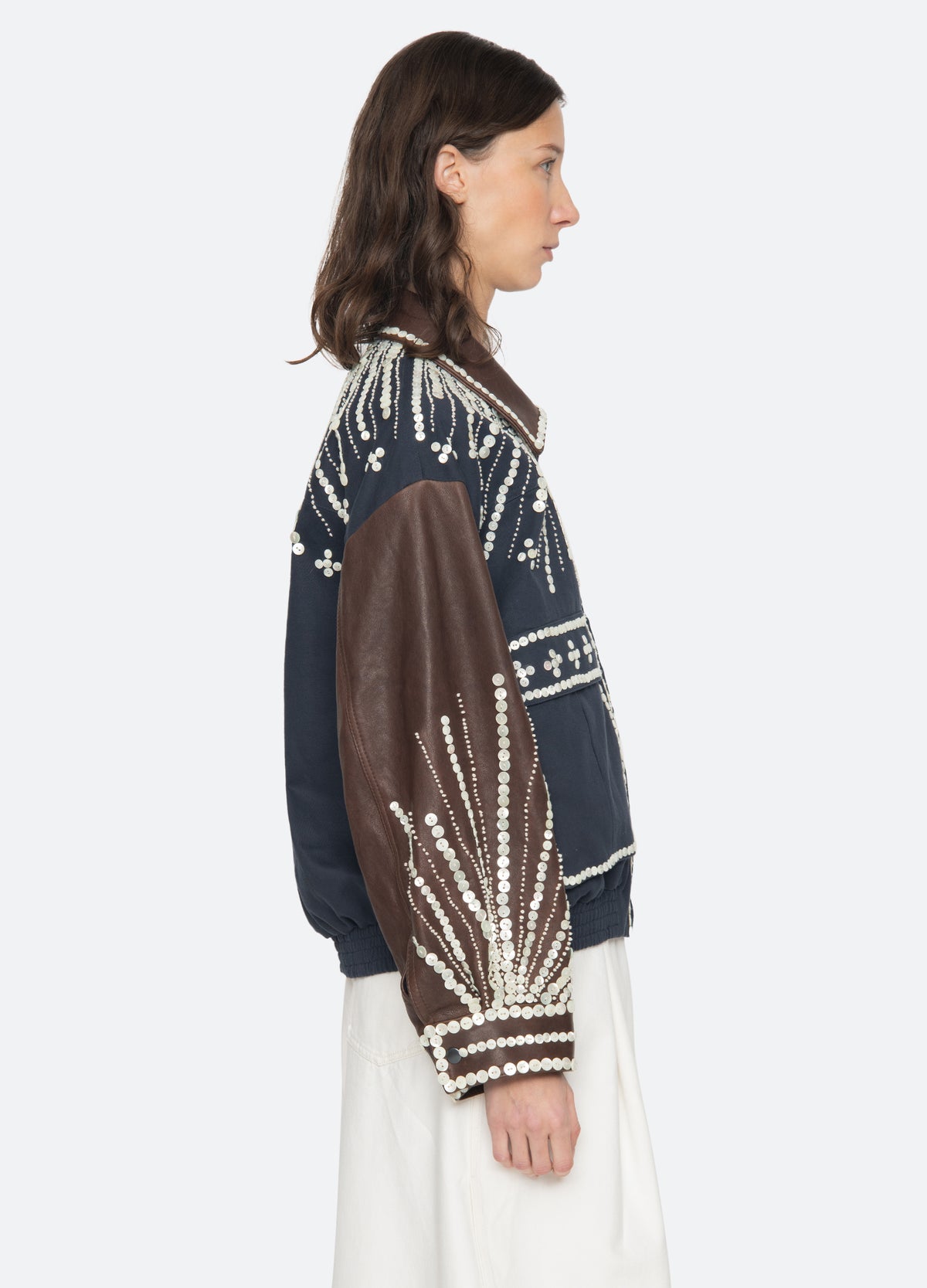 navy-georgie jacket-side view - 4