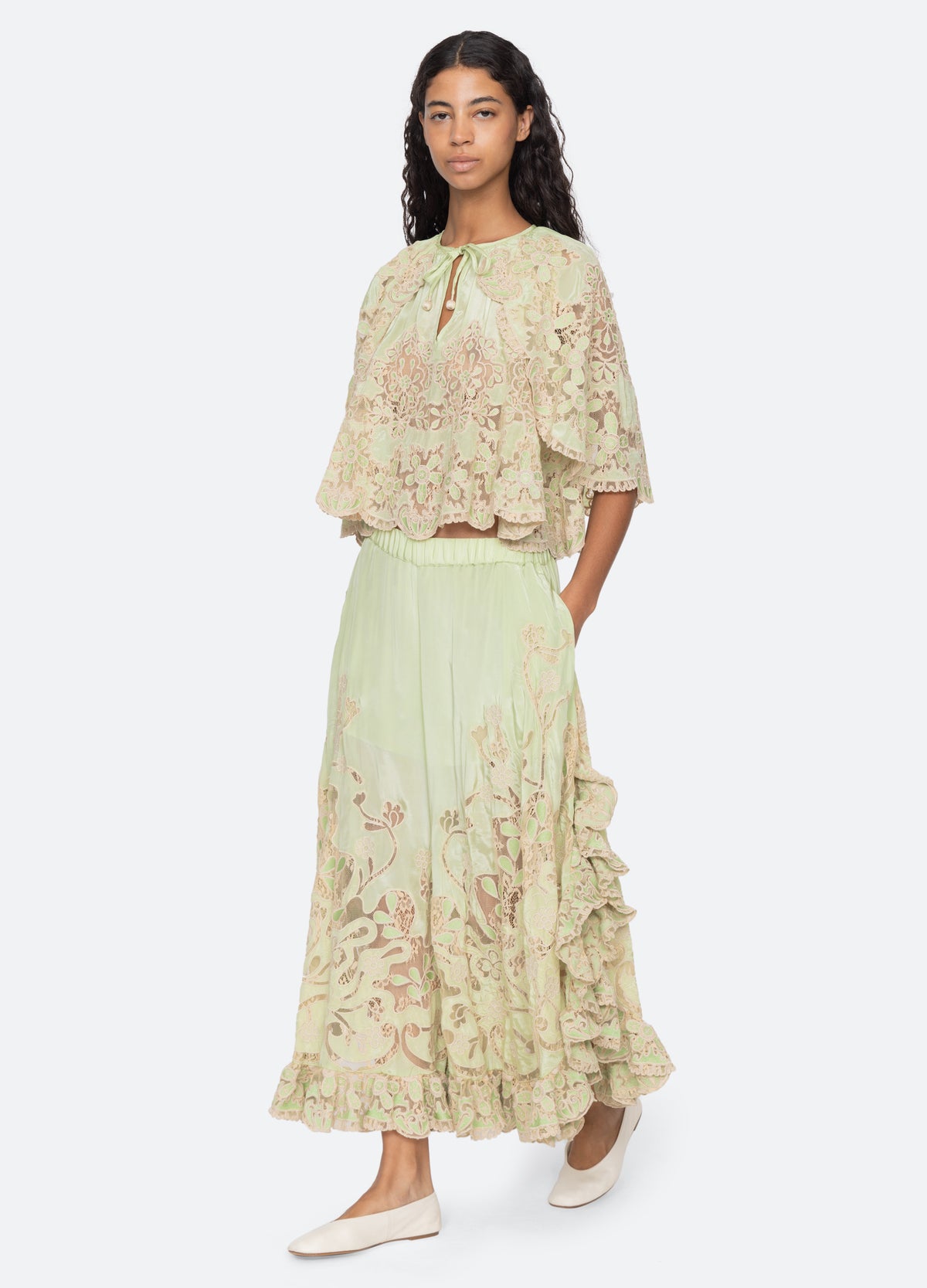 green-gracelyn top-full body view - 8