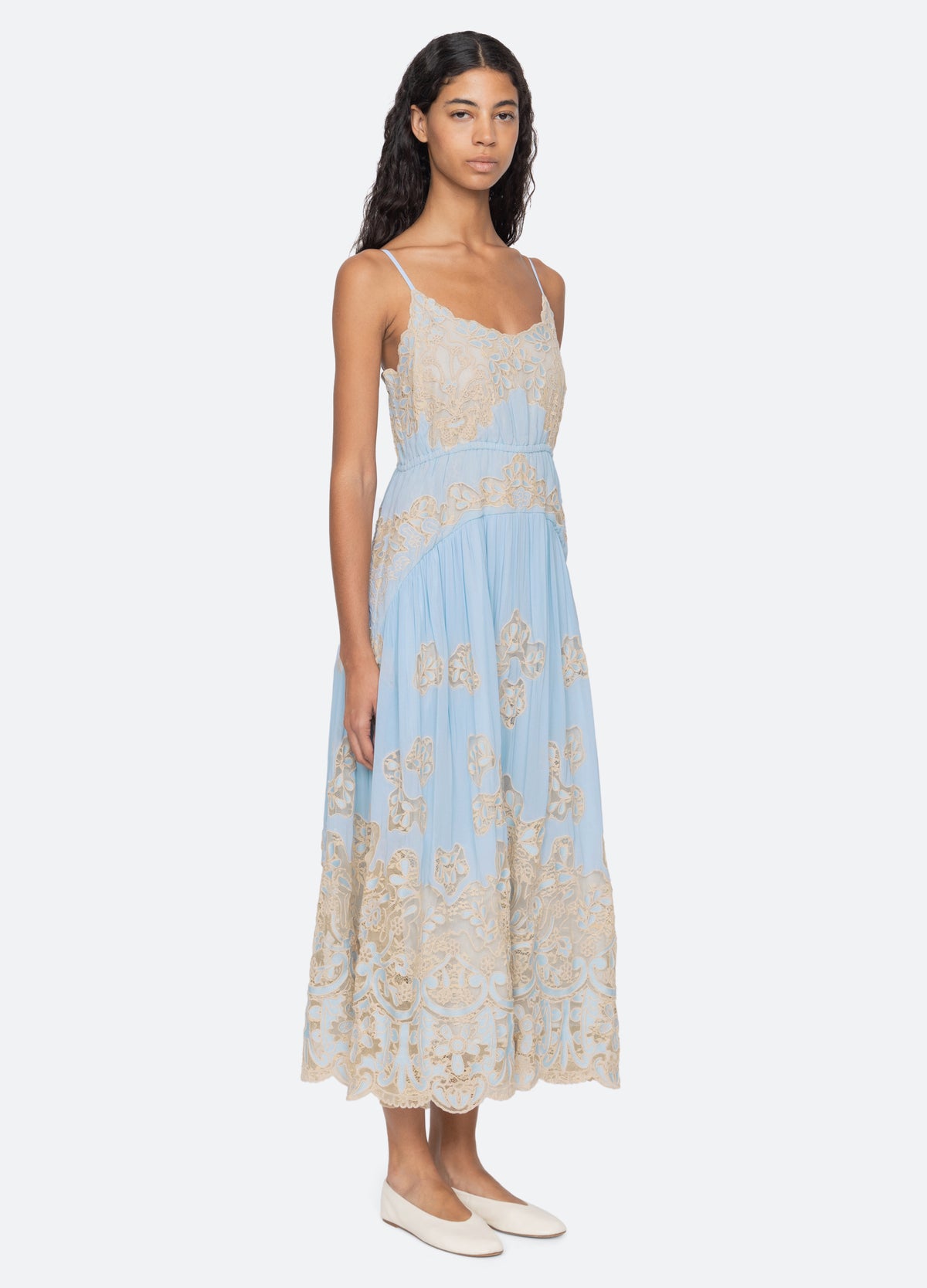 blue-gracelyn dress-three quarter view - 5