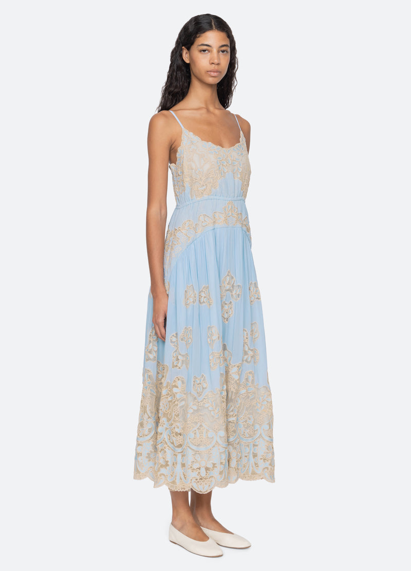 blue-gracelyn dress-three quarter view - 5
