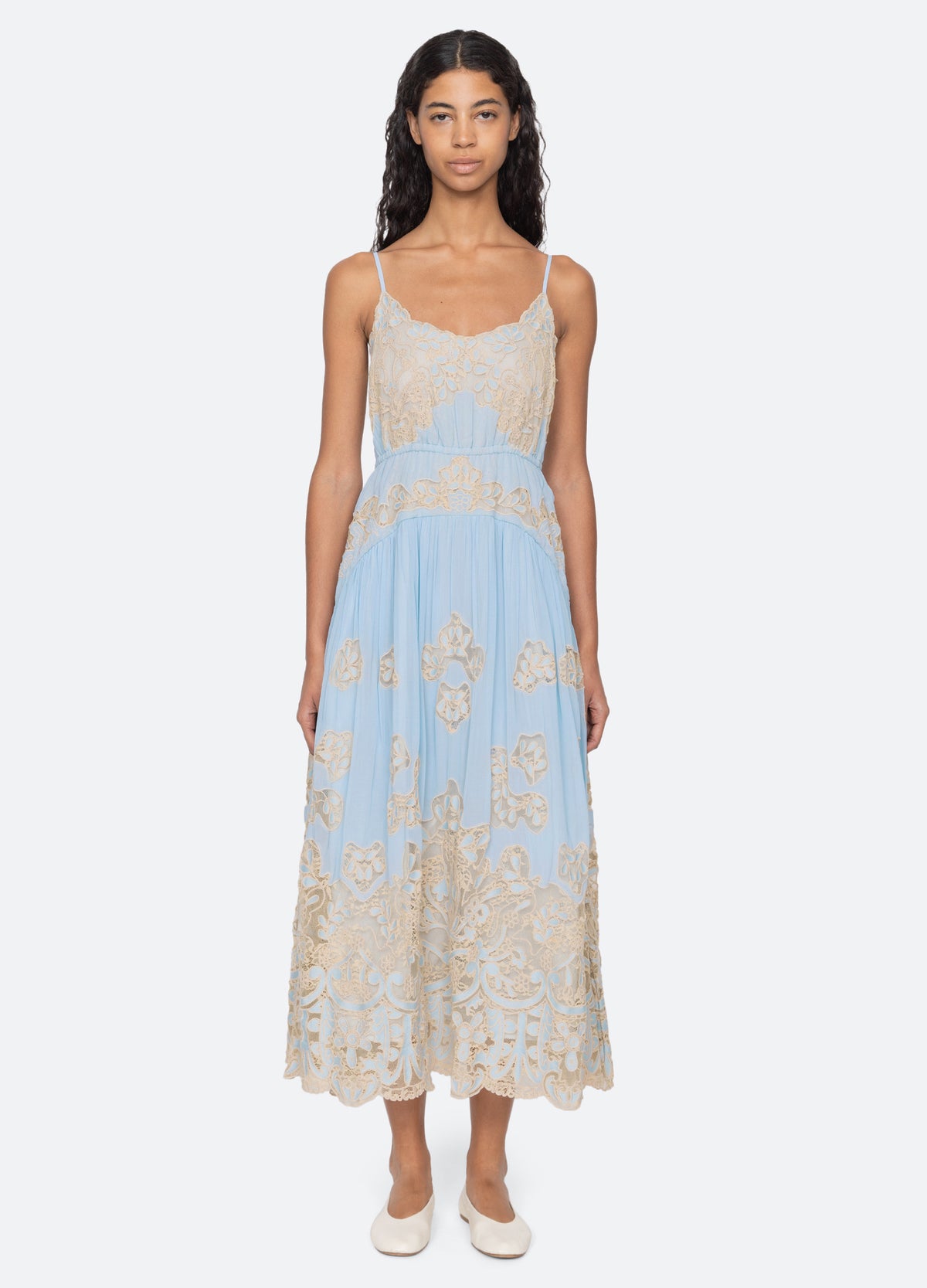blue-gracelyn dress-full body view - 6