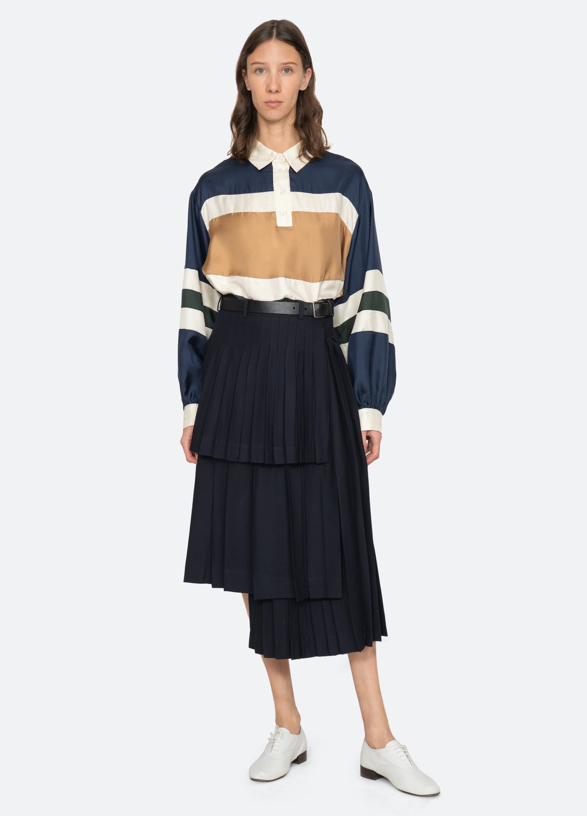 navy-taliyah skirt-full body view - 7