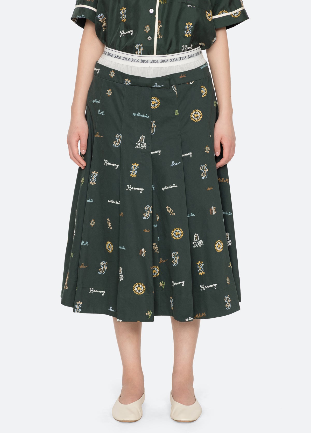green-juliet skirt-front view - 3