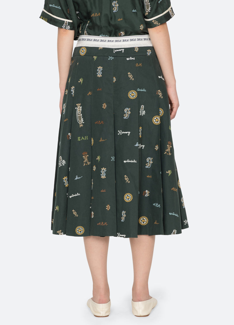 green-juliet skirt-back view - 4