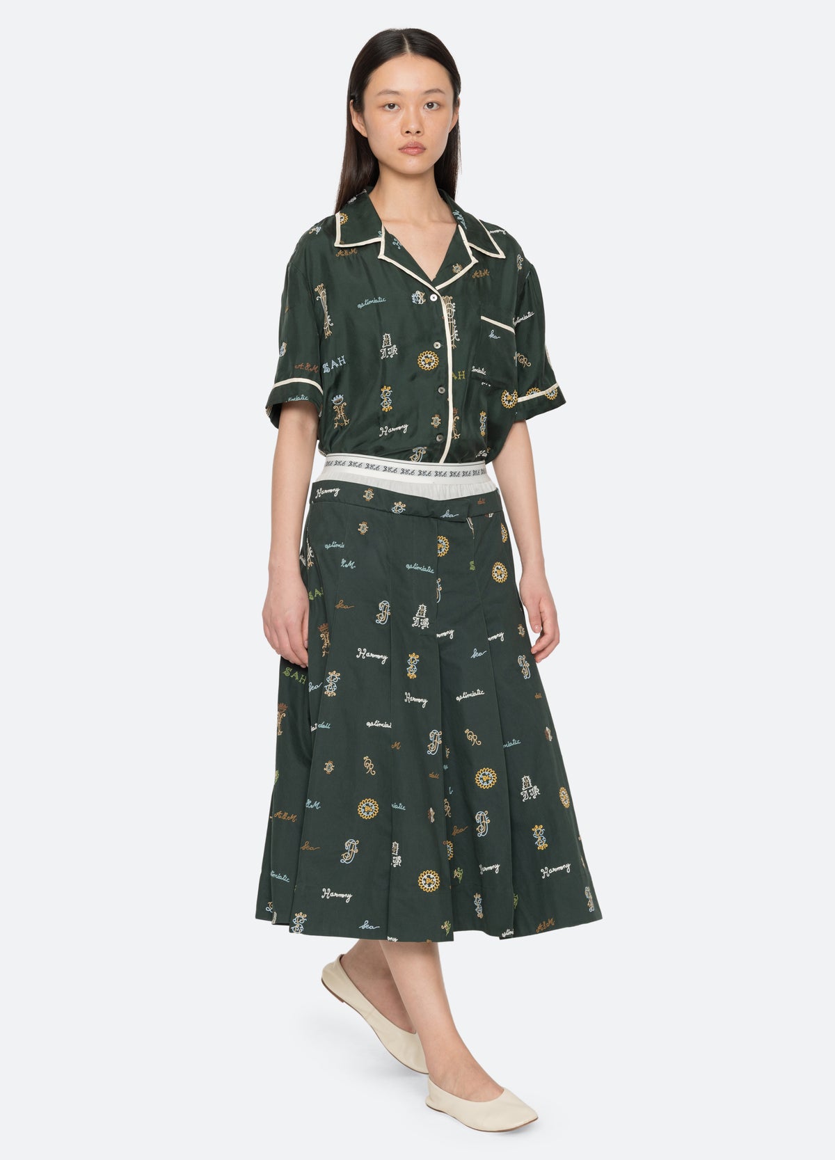 green-juliet skirt-full body view - 7
