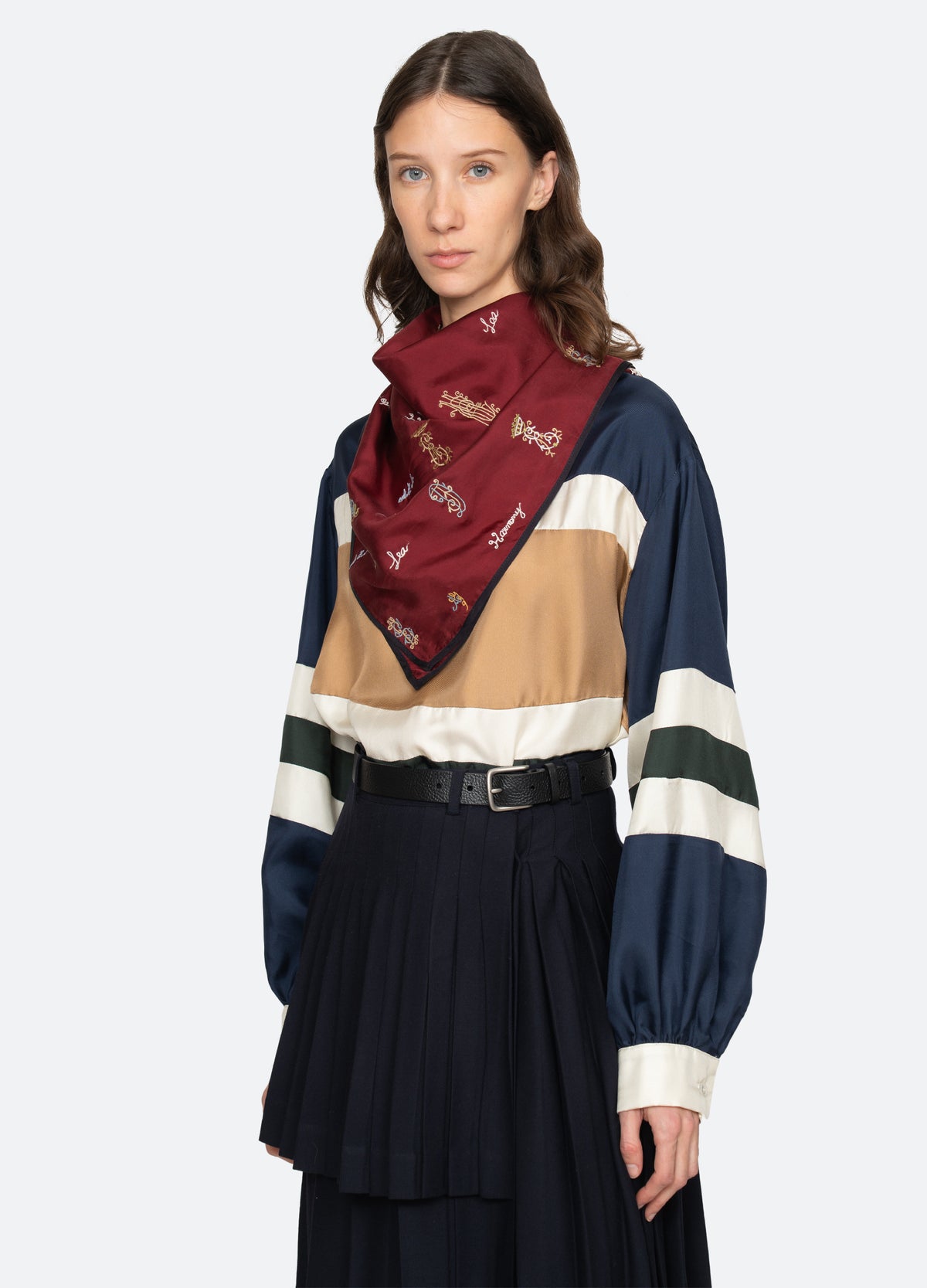 bordeaux-juliet scarf-three quarter view - 10