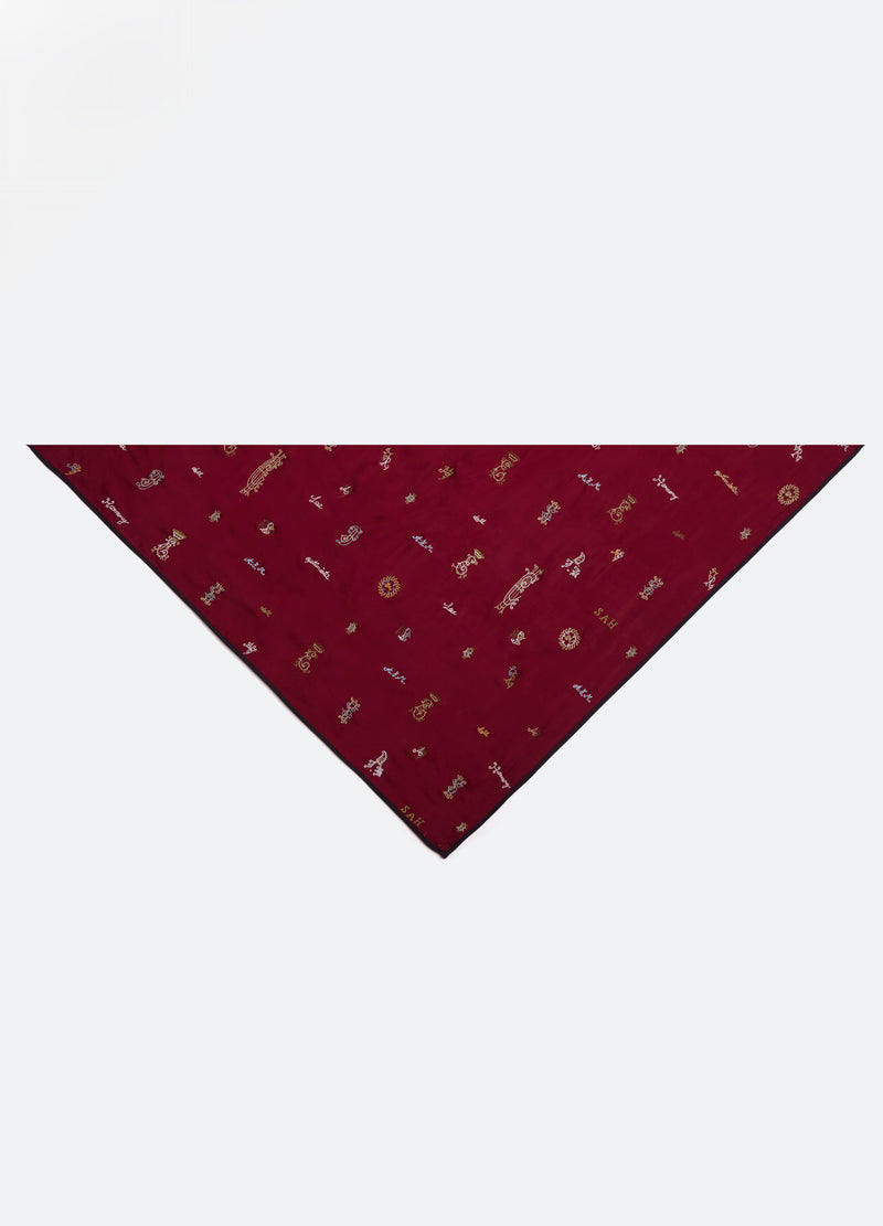 bordeaux-juliet scarf-feature view - 9