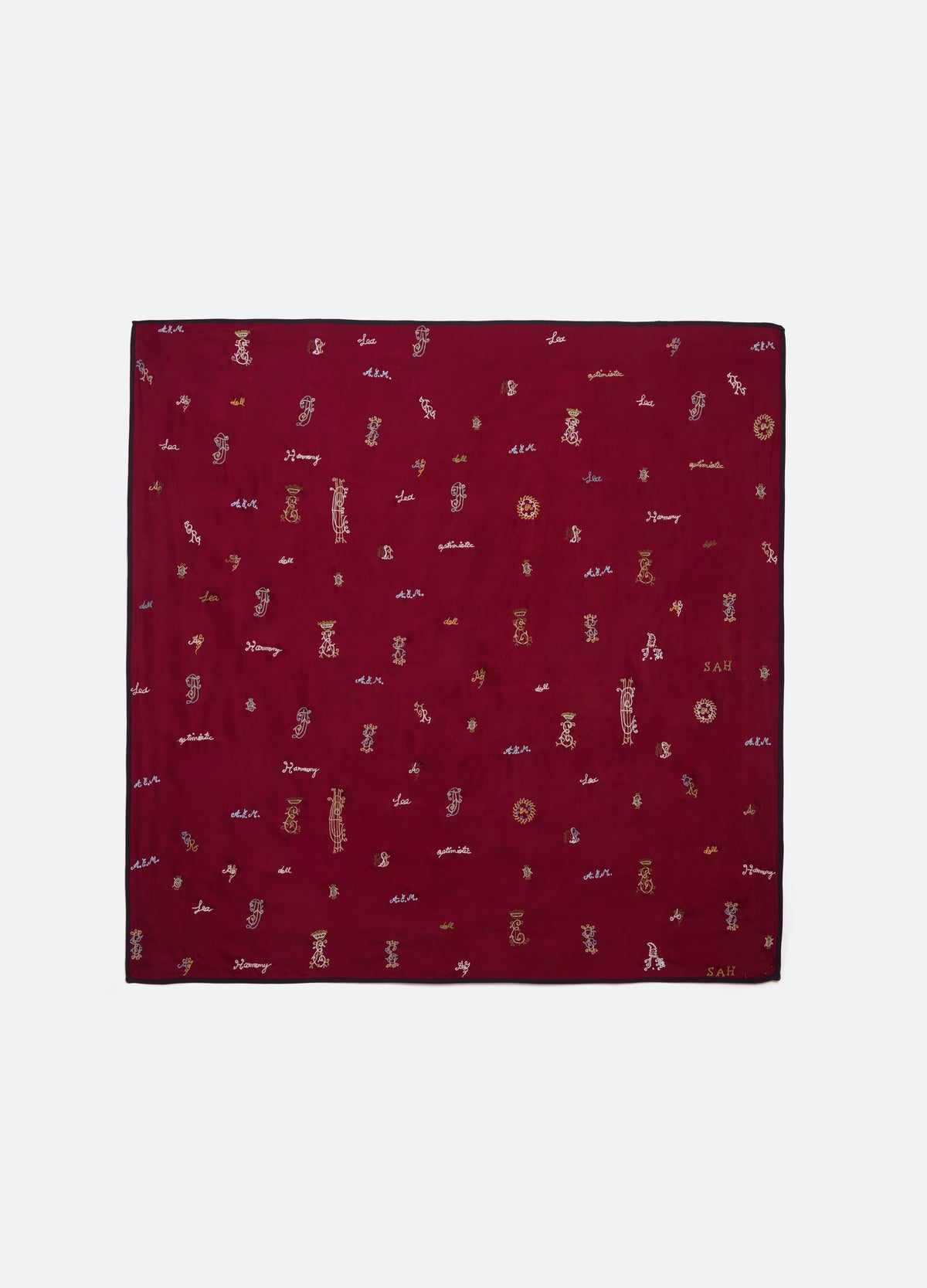 bordeaux-juliet scarf-flat view - 12