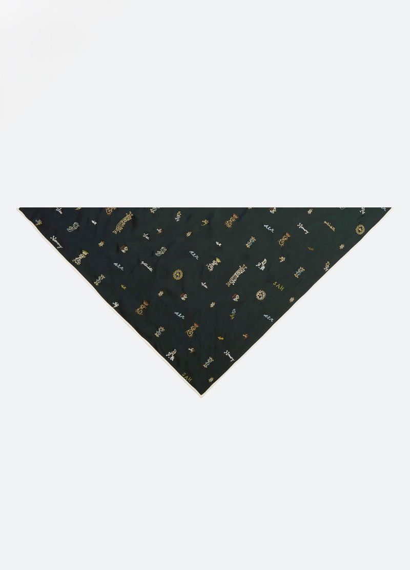 green-juliet scarf-feature view - 5