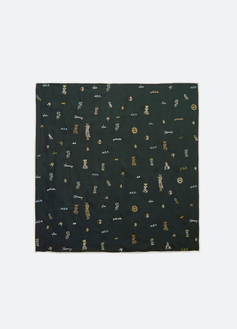 green-juliet scarf-flat view - 8
