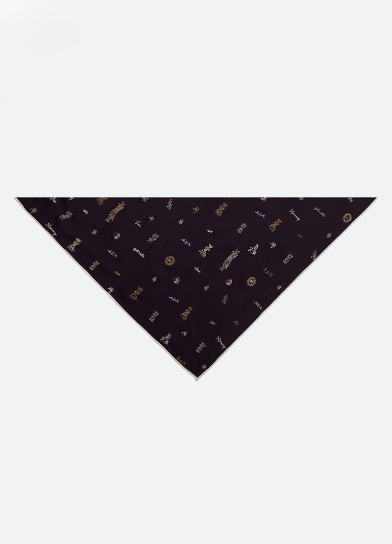 navy-juliet scarf-feature view - 2