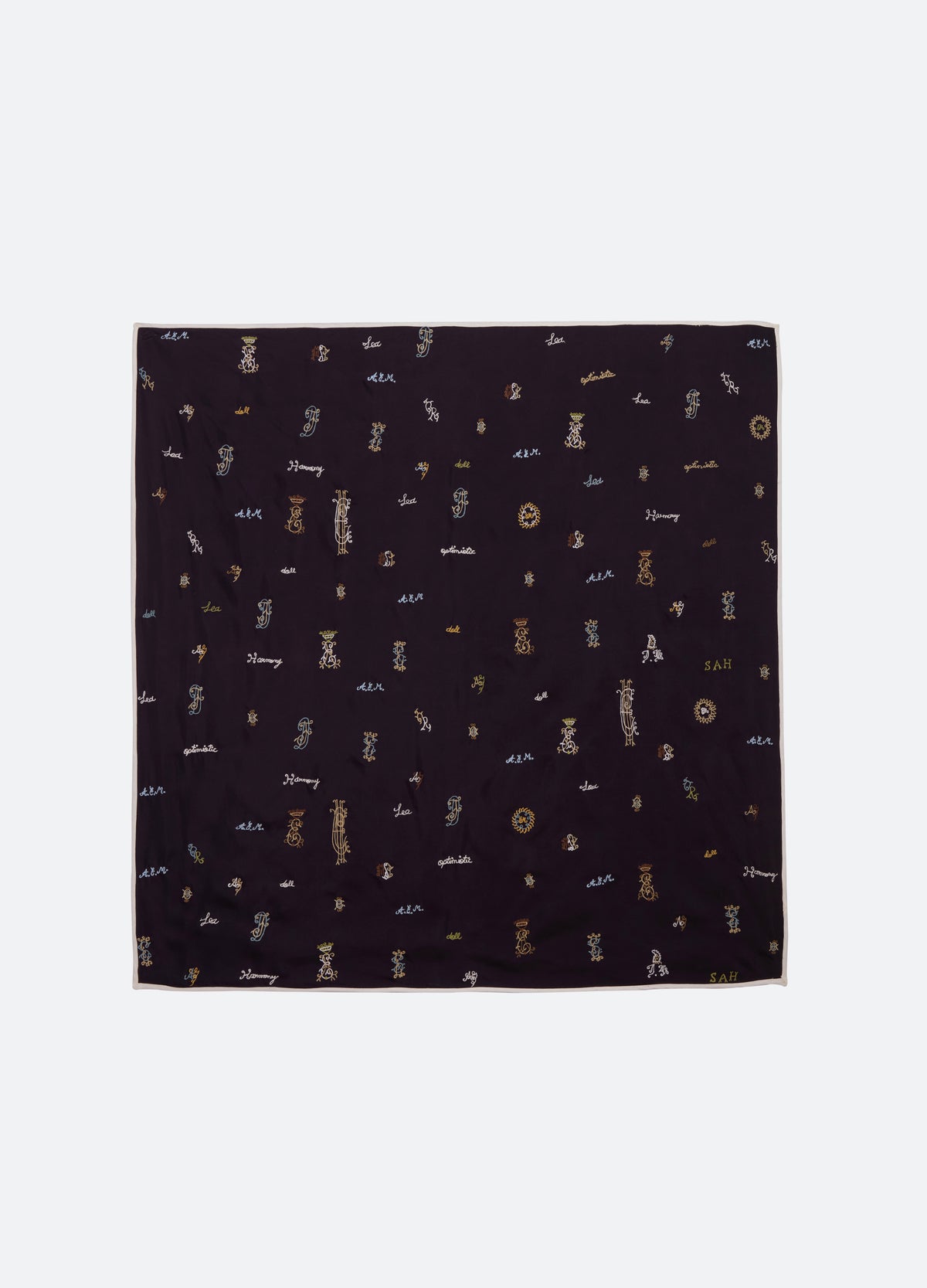 navy-juliet scarf-flat view - 3