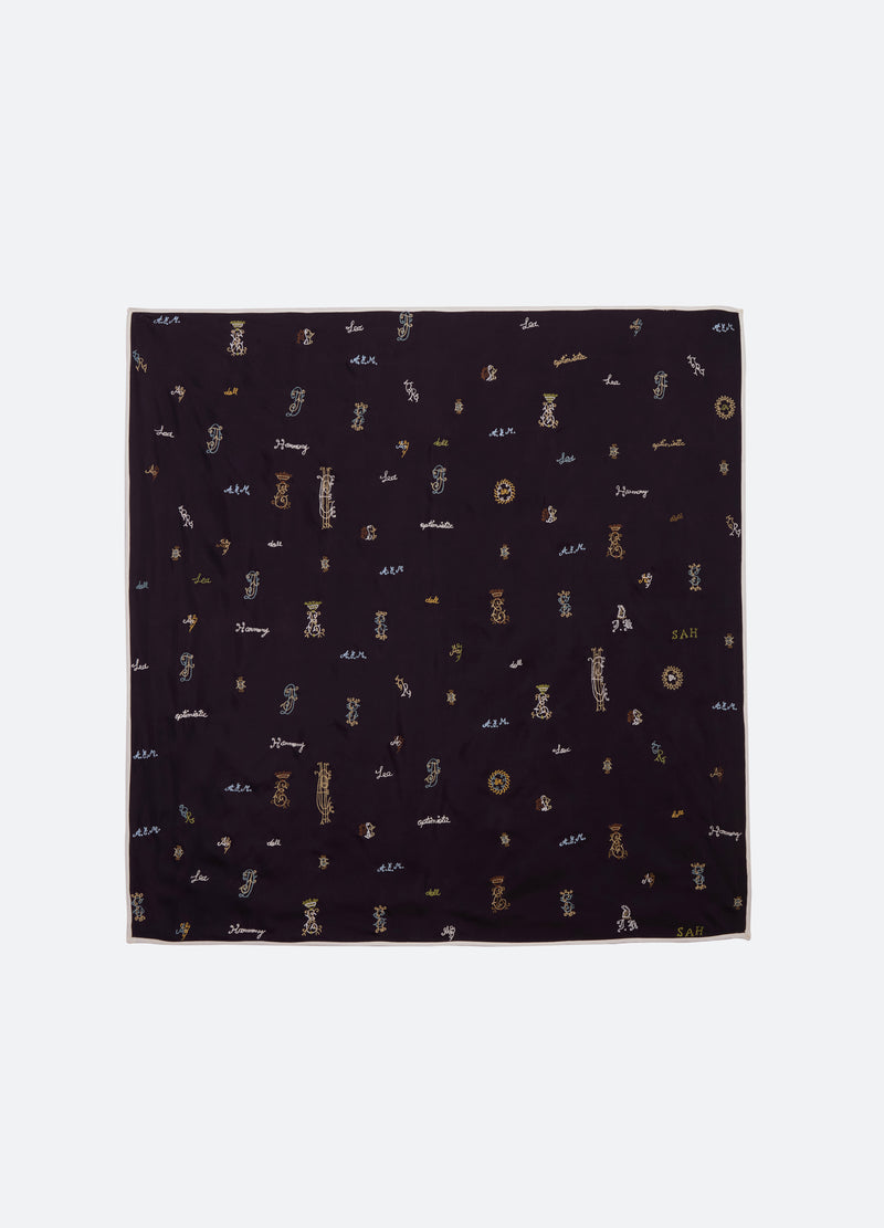 navy-juliet scarf-flat view - 3