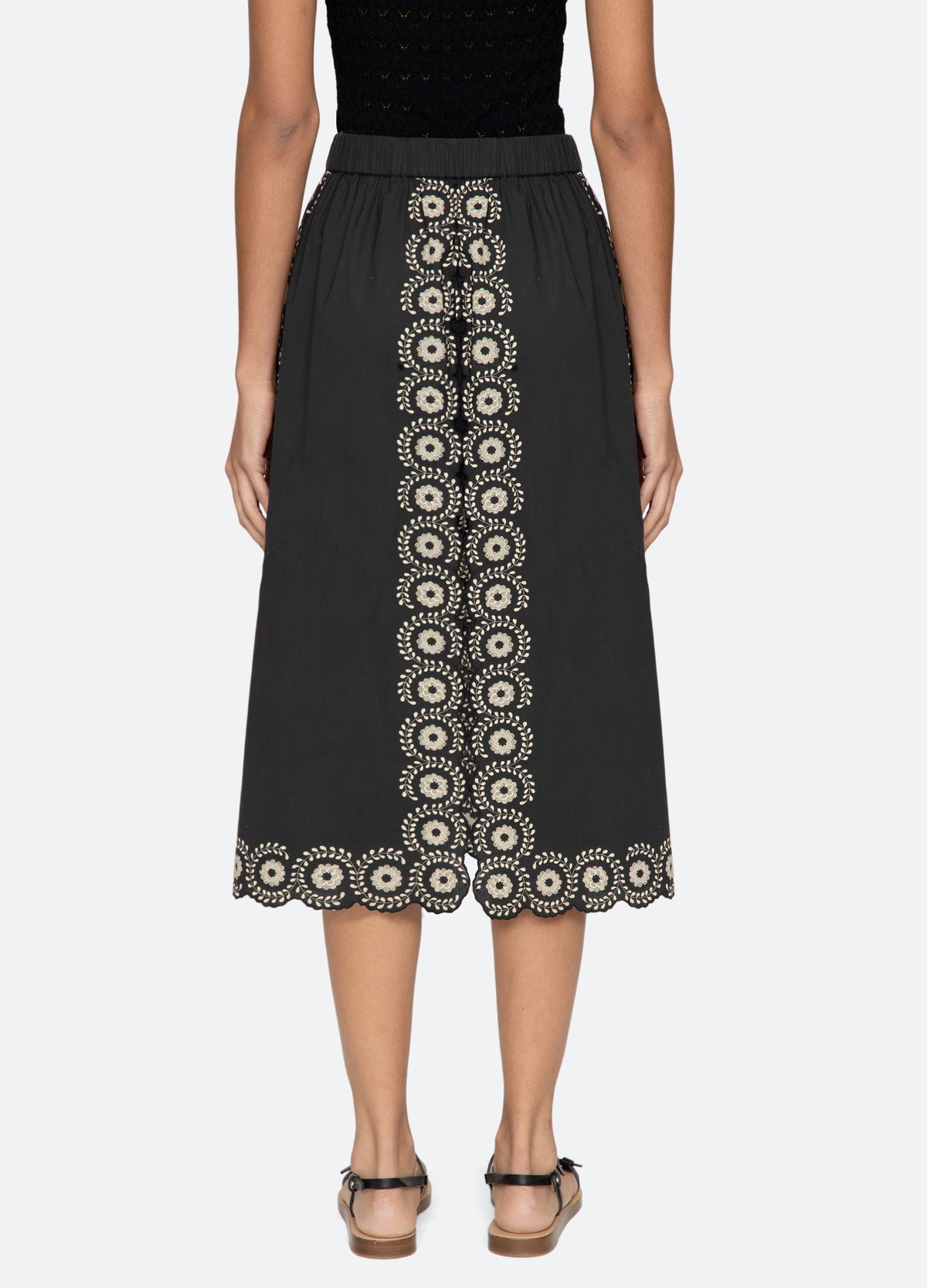 black-mirabel skirt-back view - 3