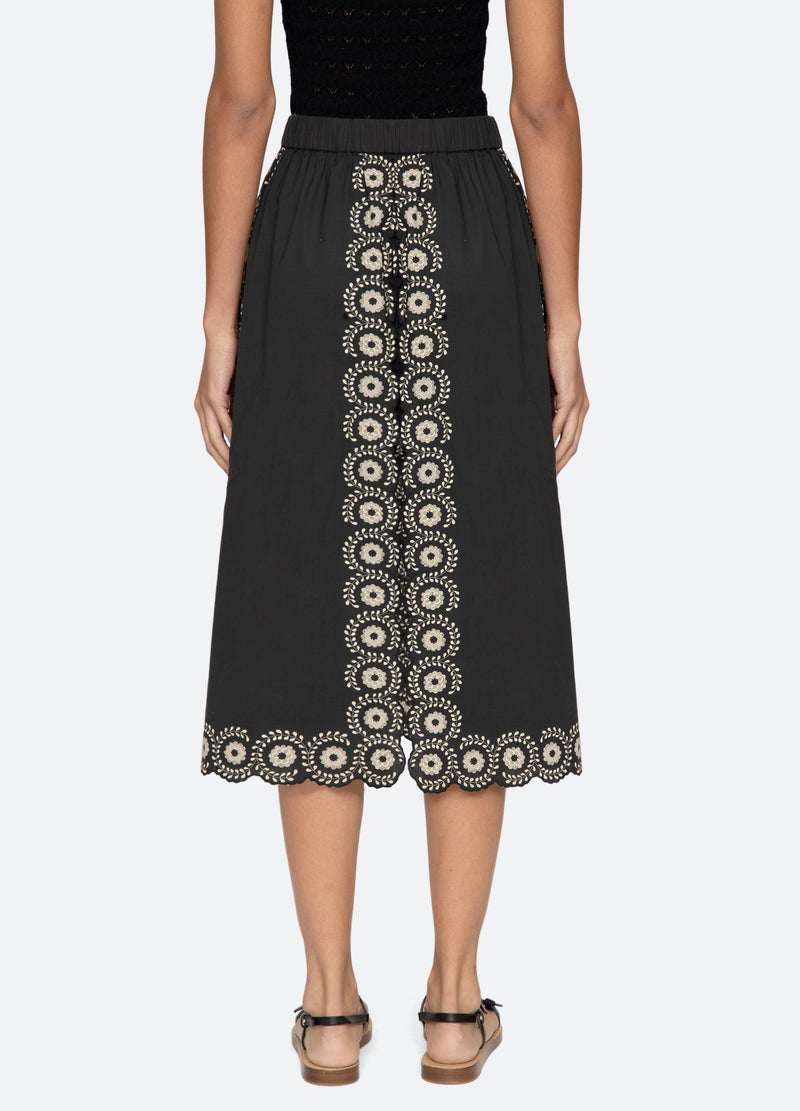 black-mirabel skirt-back view - 3