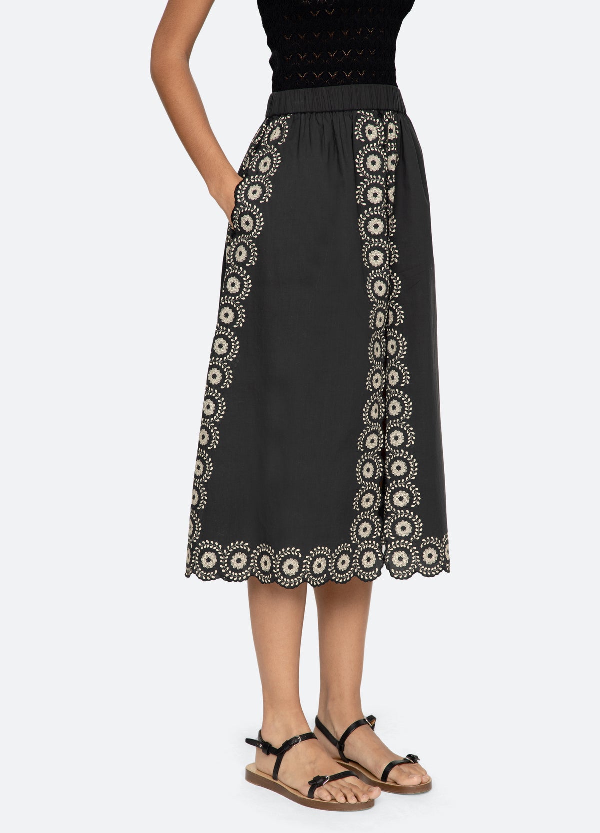 black-mirabel skirt-three quarter view - 5