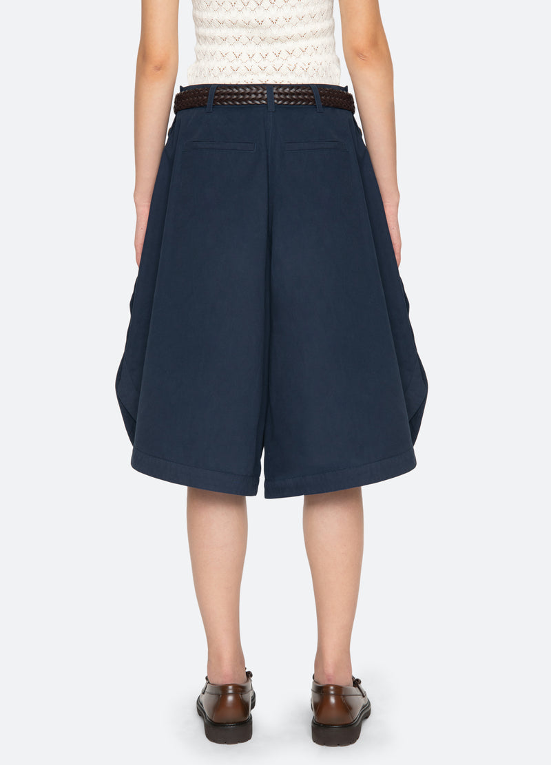 navy-odessa culottes-back view - 3